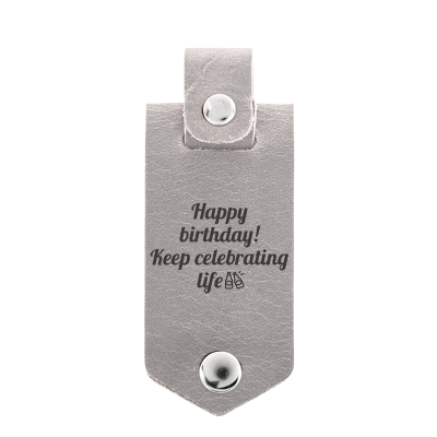 Breloc cu suport pentru fotografii din piele...