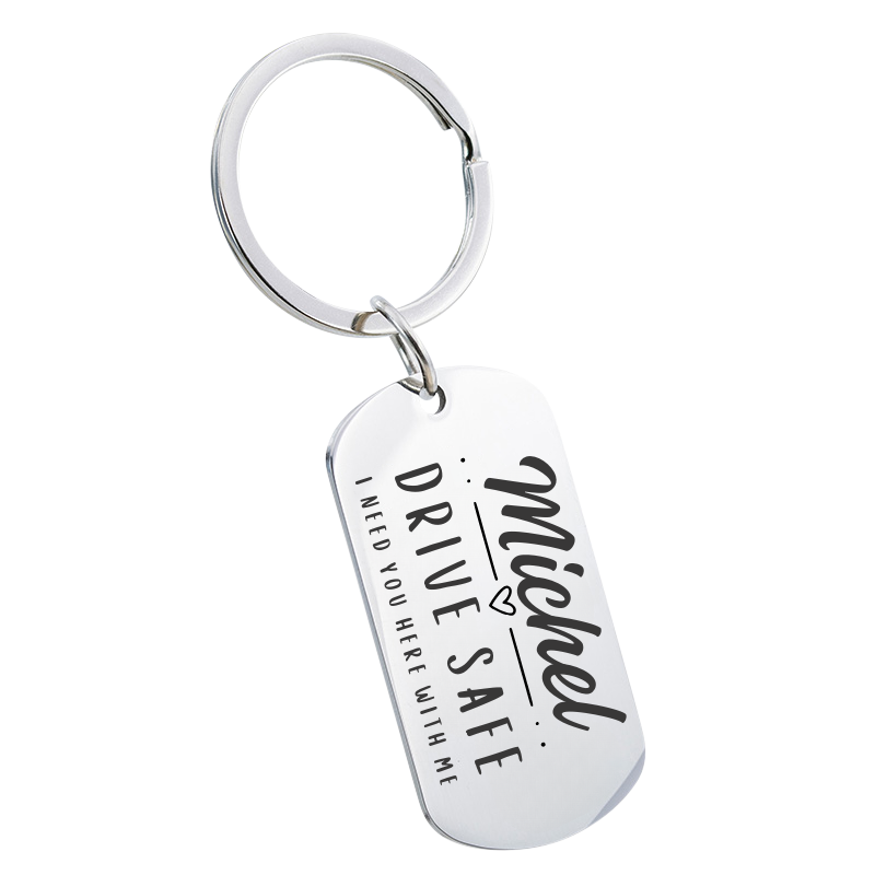Drive Safe Engraved Keyring